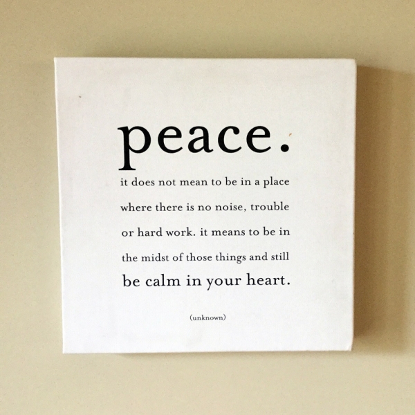Peace Wall Sign